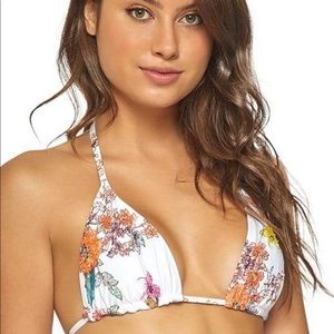 WILD FLOWER EMBROIDERED TRI TOP BY PILYQ